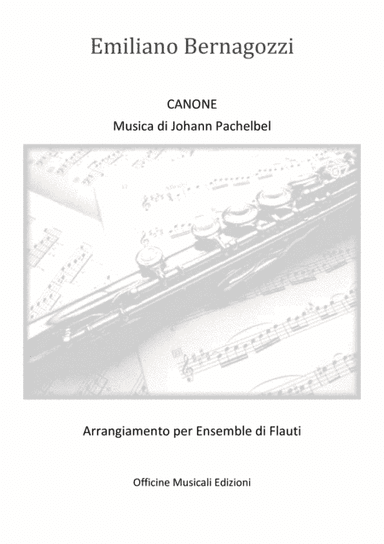 Canone di Pachelbel trascrizione per ensemble di flauti (arr. Emiliano Bernagozzi)