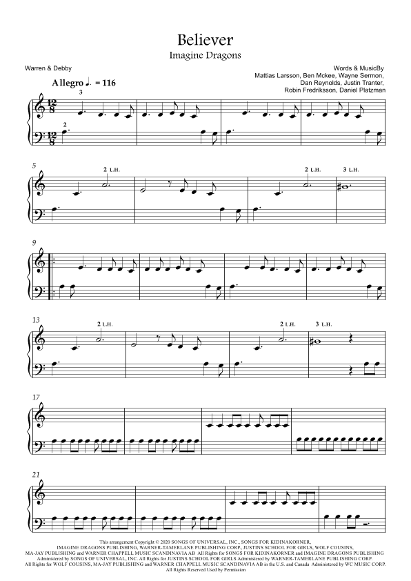 Believer (arr. Warren & Debby)