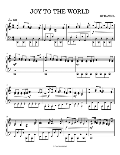 Joy To The World (arr. PianoWithMichael.com)