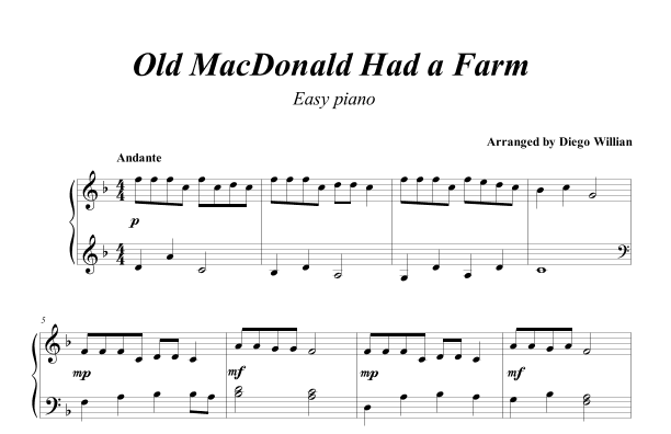 Old MacDonald Had a Farm (arr. Diego Willian) (arr. Diego Willian)