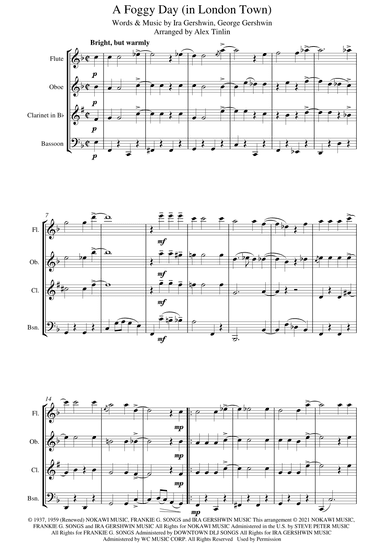 A Foggy Day (in London Town) (arr. Alex Tinlin)