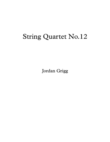 String Quartet No.12
