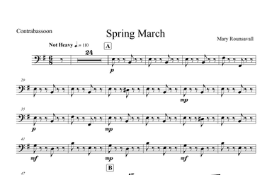 Spring March: CONTRABASSOON PART