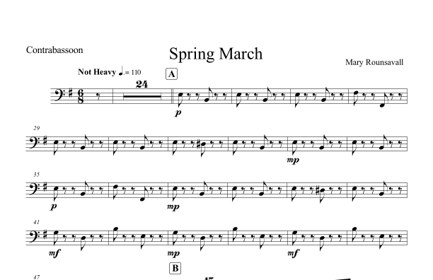 Spring March: CONTRABASSOON PART