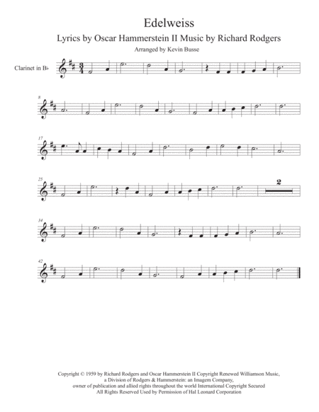 Edelweiss (arr. Kevin Busse)