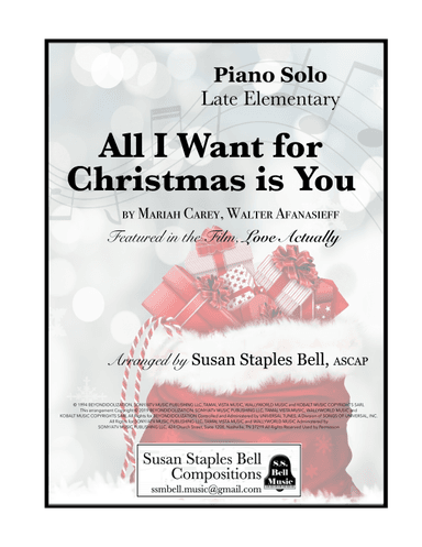 All I Want For Christmas Is You (arr. Susan Staples Bell)
