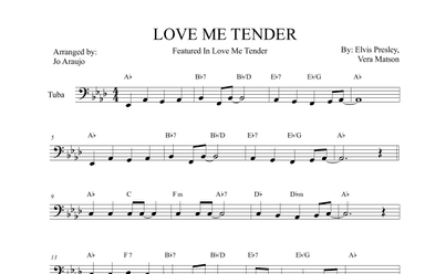 Love Me Tender (arr. JO ARAÚJO)