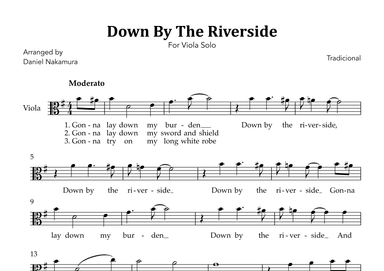 Down By The Riverside (For Viola Solo) (arr. Daniel Nakamura)
