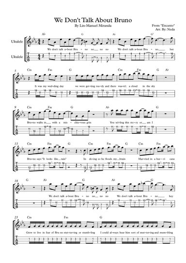 We Don't Talk About Bruno (arr. Arr. Neda)