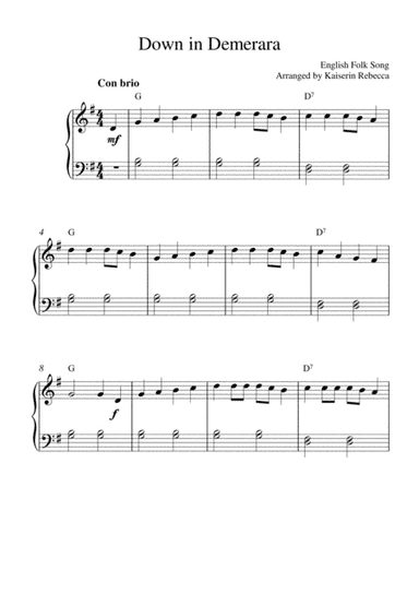 Down in Demerara (arr. Kaiserin Rebecca)