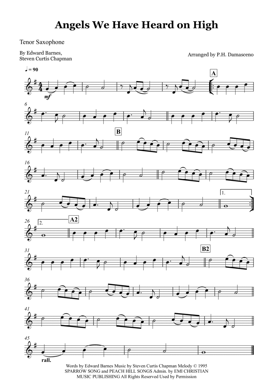 Angels We Have Heard On High (arr. P.H. Damasceno)