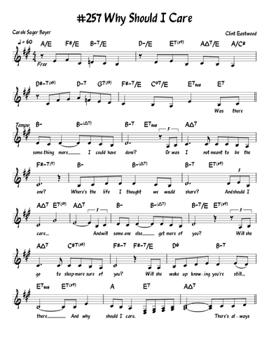 Why Should I Care (arr. John Fries)