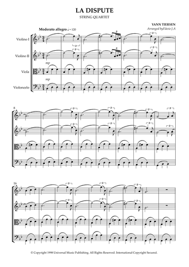 La Dispute (arr. Jhavilah)