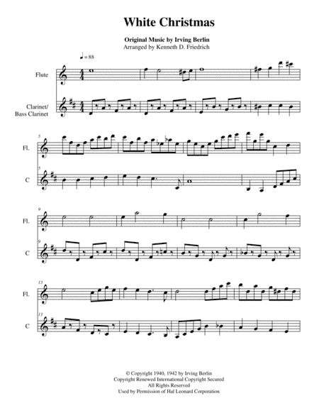 White Christmas (arr. Kenneth D. Friedrich)