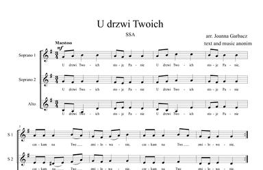 U drzwi Twoich (piesn na Komunie) (arr. Joanna Garbacz)