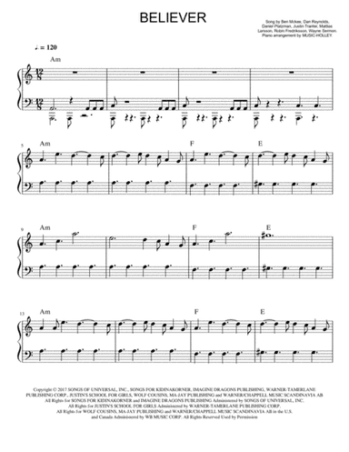 Believer (arr. Music-holley)