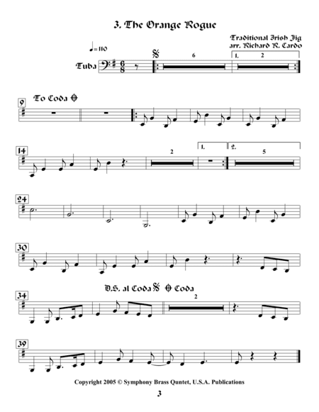 Legends & Tales of the Renaissance II (of Romance) - 3. The Orange Rogue (Tuba) (arr. R.R.Cardo)