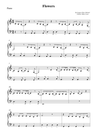 Flowers (arr. Wesley S. SIlva)