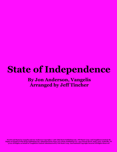 State Of Independence (arr. Jeff Tincher)
