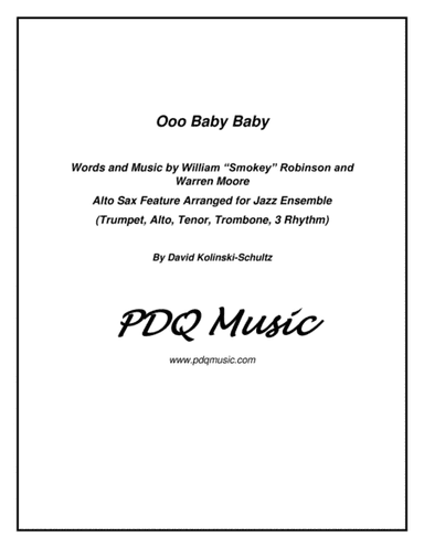 Ooo Baby Baby (arr. David Kolinski-Schultz)