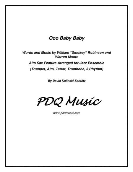Ooo Baby Baby (arr. David Kolinski-Schultz)