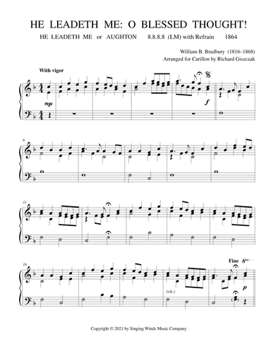 He Leadeth Me:  O Blessed Thought! (AUGHTON) (arr. Richard Giszczak)