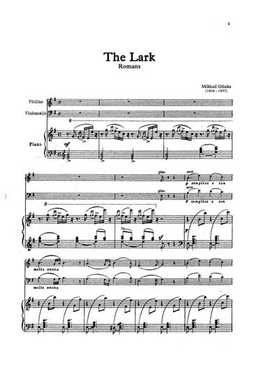 The Lark (arr. Unknown)