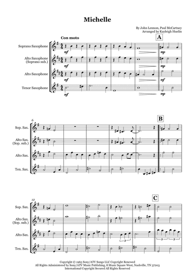 Michelle (arr. Kayleigh Huelin)