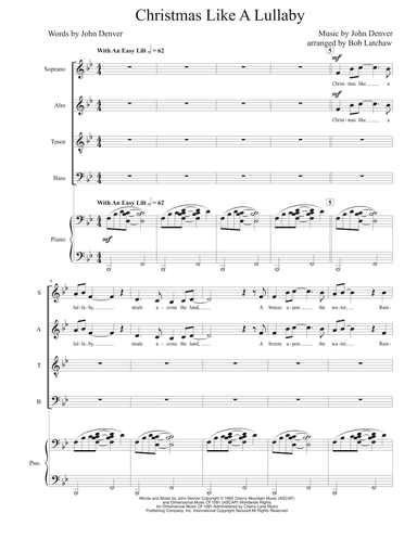 Christmas Like A Lullaby (arr. Bob Latchaw)