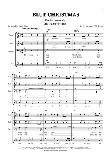Blue Christmas (arr. Valdir Maia)
