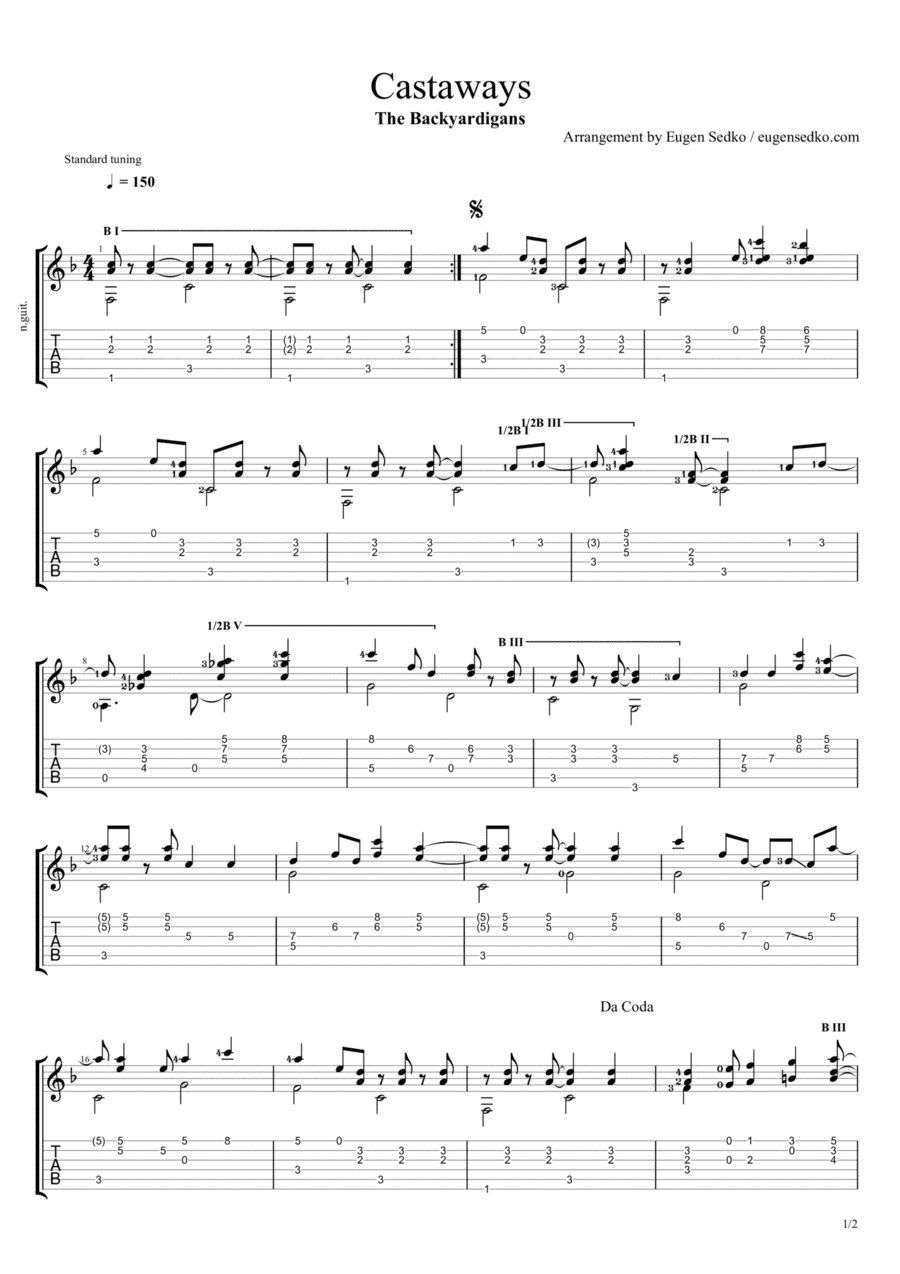 Castaways (arr. Eugen Sedko)