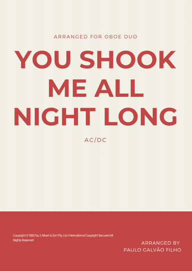 You Shook Me All Night Long (arr. Paulo Galvão Filho)