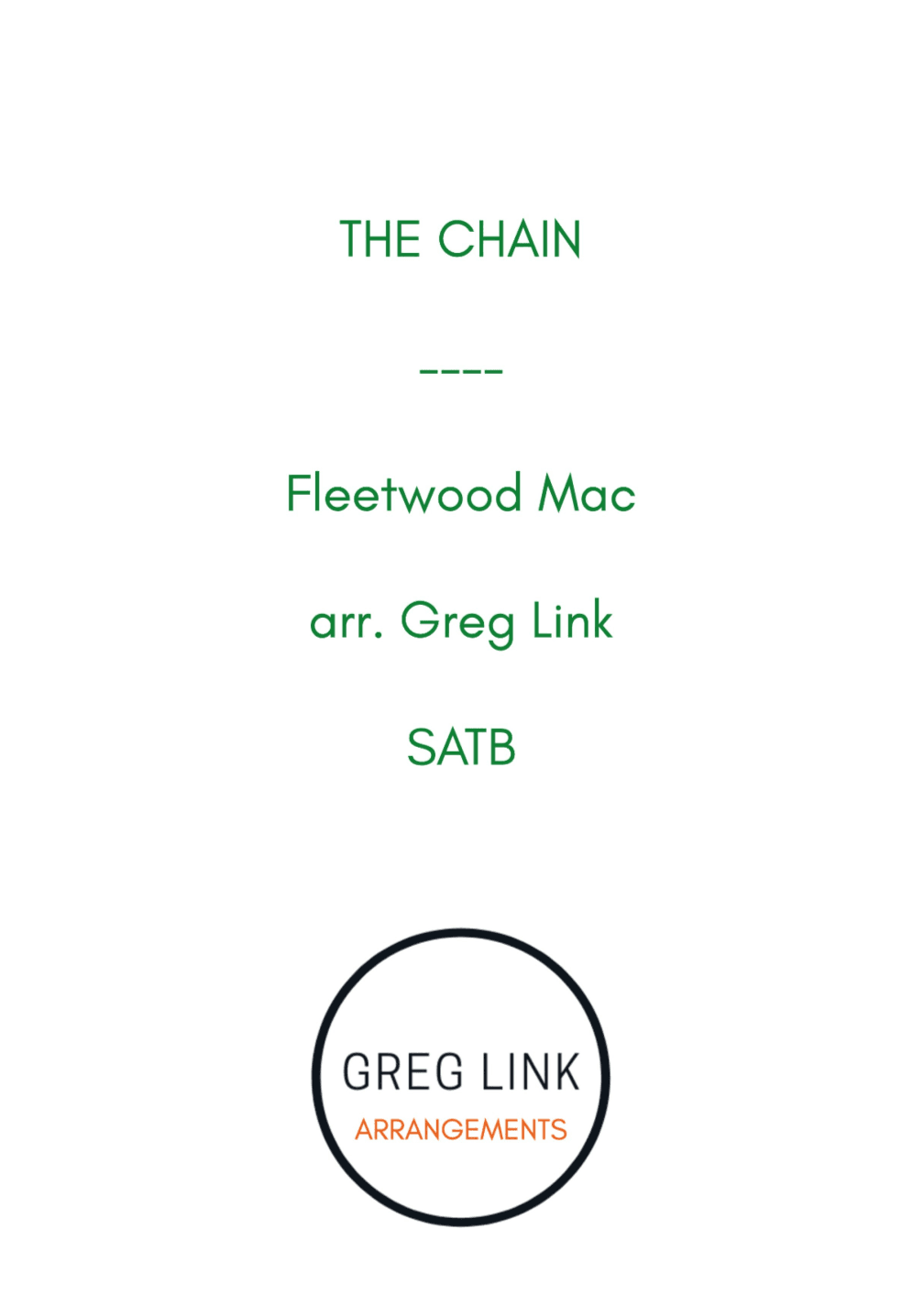 The Chain (arr. Greg Link)
