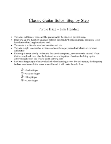 Purple Haze (arr. Phil Berthoud)