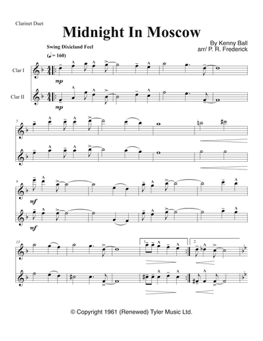 Midnight In Moscow (arr. P. R. Frederick)