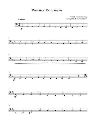 Romance De L'amour (arr. Kaiserin Rebecca)