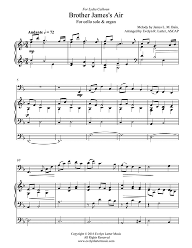 Brother James's Air (arr. Evelyn Larter Music)