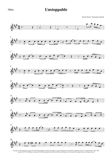 Unstoppable (arr. Wesley S. SIlva)