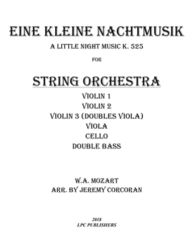 Eine Kleine Nachtmusik for String Orchestra (arr. Jeremy Corcoran)