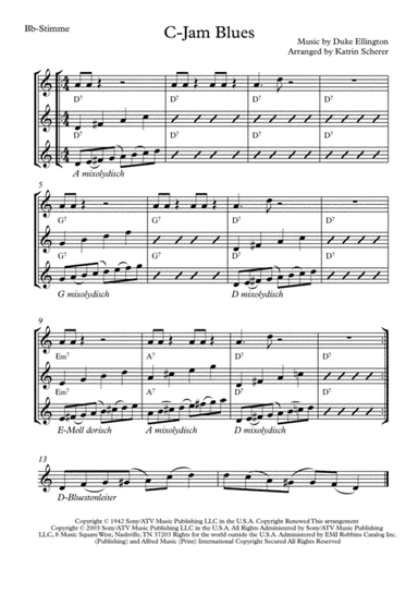 C-jam Blues (arr. Katrin Scherer)