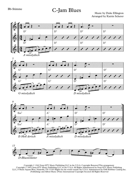C-jam Blues (arr. Katrin Scherer)