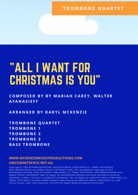 All I Want For Christmas Is You (arr. Daryl McKenzie)