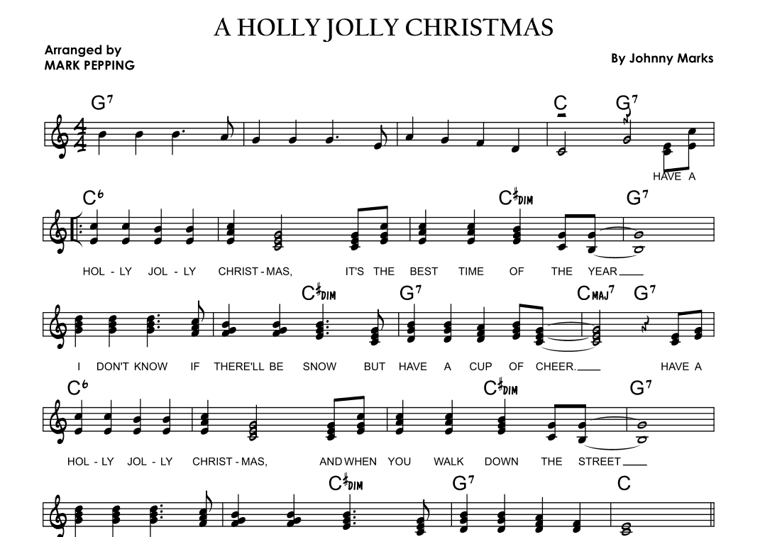 A Holly Jolly Christmas (arr. Mark Pepping)