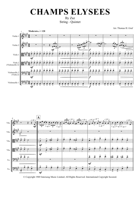 Champs Elysees (arr. Thomas Graf)