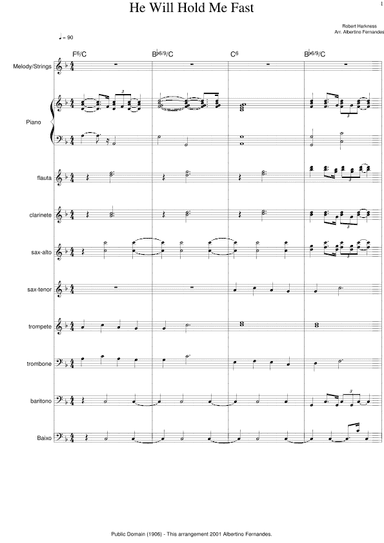 He Will hold Me Fast - Score Only (arr. Albertino Fernandes)