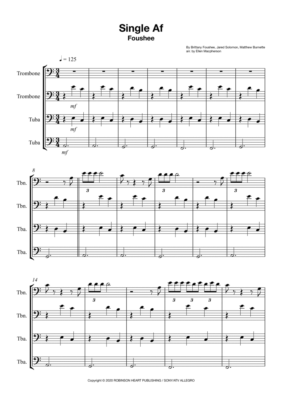 Single Af (arr. Ellen Macpherson)