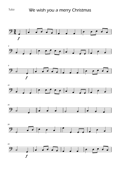 We Wish You a Merry Christmas - Tuba w/ Piano (arr. Ygor Nunes)