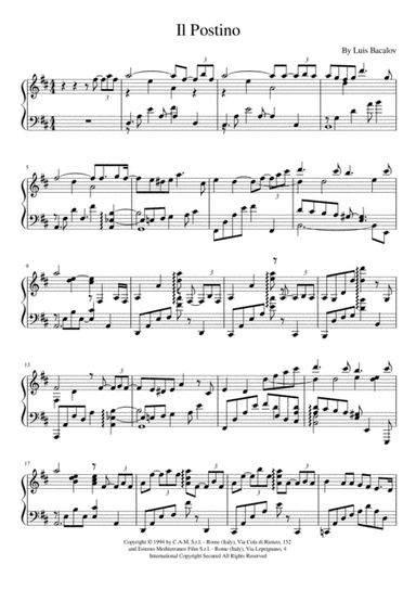 Il Postino (the Postman) (arr. Jari Suhonen)