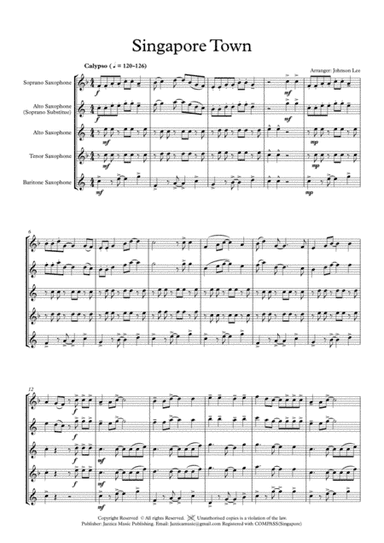 Singapore Town (arr. Johnson Lee)