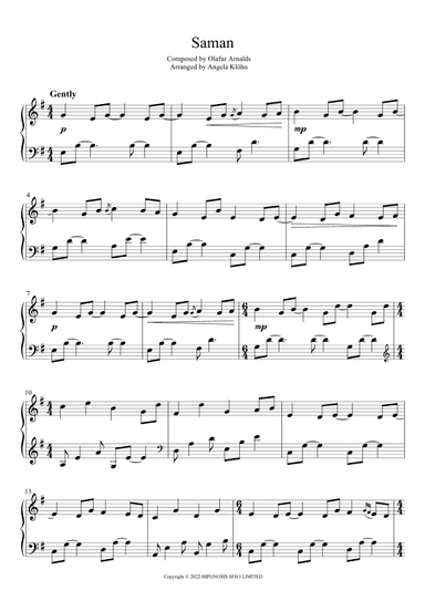 Saman (arr. Angela Klöhn)